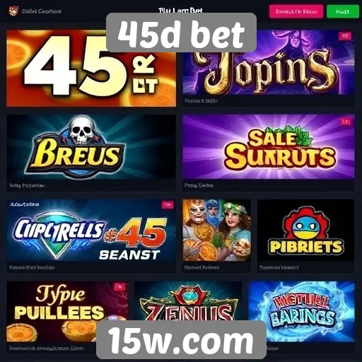 45d bet oferece diversidade em opções de jogos
